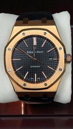 Audemars Piguet RoyalOak - 15400or.oo.d002cr.01- 2017, Overige merken, Leer, Polshorloge, Ophalen of Verzenden