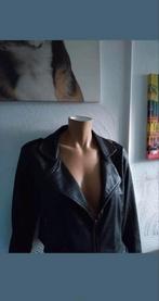 stoer zwart jasje met ritsen van object maat 40 42, Maat 38/40 (M), Zwart, Object, Ophalen of Verzenden