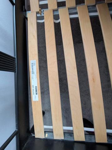 Zwart metalen bed 160 breed - afbeelding 7