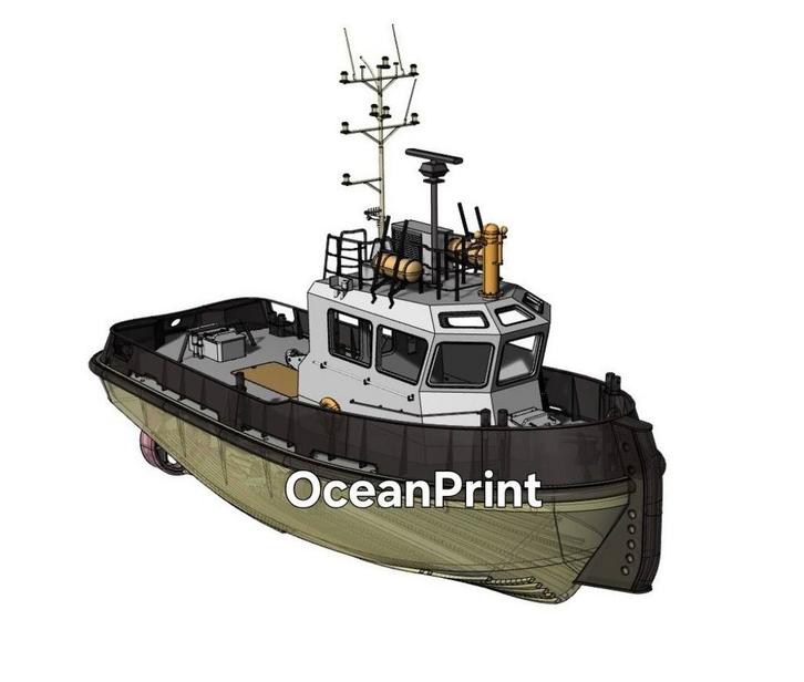 Rc sleper schaal 1/33 afbouwpakket., Hobby en Vrije tijd, Modelbouw | Boten en Schepen, Nieuw, 1:32 tot 1:50, Ophalen of Verzenden