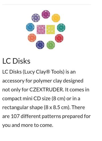 Lucy Clay Extruder Disks -All disk bundle (11set) beschikbaar voor biedingen