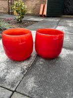 Dutz vaas x 2, hoogte 21 cm en doorsnede 20, Ophalen, Rond, Zo goed als nieuw, Aardewerk