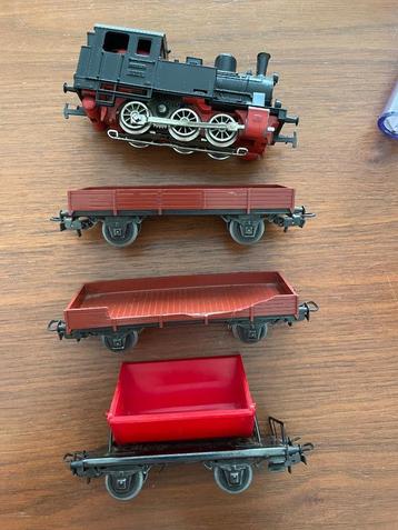 Marklin modeltrein: locomotief+3x wagentje beschikbaar voor biedingen