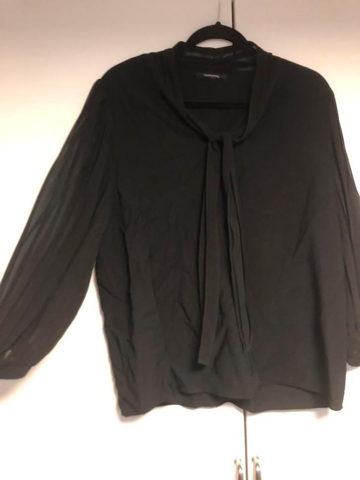 Top merk Comma zwart, Kleding | Dames, Blouses en Tunieken, Zo goed als nieuw, Maat 46/48 (XL) of groter, Zwart, Ophalen