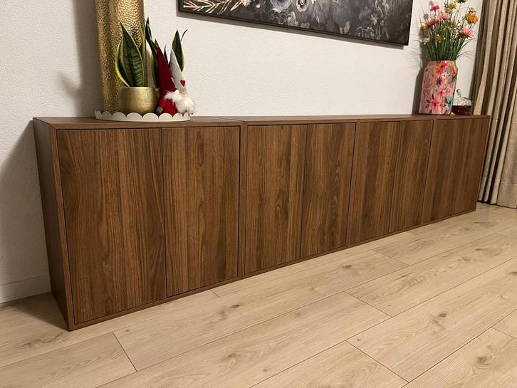Ikea EKET Wandkast. walnootpatroon. Kast. Dressoir. Kastje, Huis en Inrichting, Kasten | Dressoirs, Zo goed als nieuw, 50 tot 100 cm
