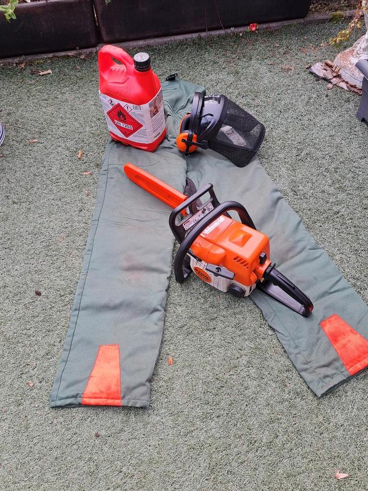 sthil kettingzaag lengte zaagblad 34 cm, Tuin en Terras, Heggenscharen, Gebruikt, Benzine, Ophalen of Verzenden