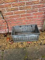 Zinken plantenbak met gaten, Ophalen, Gebruikt, Minder dan 30 cm, Metaal