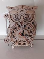 Robotime houten puzzelklok uil, Ophalen of Verzenden, Zo goed als nieuw, Staande klok