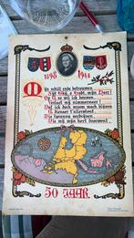 Herdenkingsposter koningin Wilhelmina, Ophalen of Verzenden, Zo goed als nieuw, Rechthoekig Staand