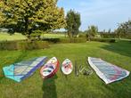 Windsurfset met 2 snelle Mistral planken, Watersport en Boten, Ophalen, 250 tot 300 cm, Gebruikt, Met draagtas