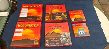 KOLONISTEN VAN CATAN MET UITBREIDING EXTRA BOORDSPELEN  beschikbaar voor biedingen