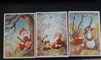 Paulus de Boskabouter, Jean Dulieu, 3 verschillende., Verzamelen, Verzenden, 1960 tot 1980, Gelopen, Sterren en Beroemdheden