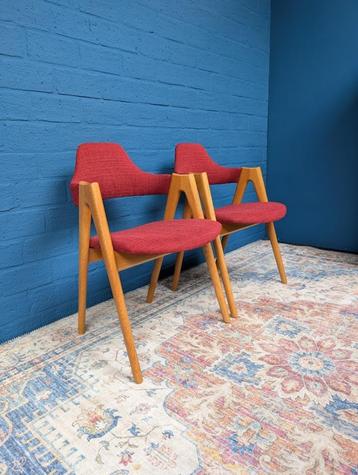 2x Vintage Compass stoelen, Kai Kristiansen voor SVA Mobler beschikbaar voor biedingen