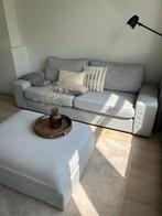 IKEA KIVIK 3-zitsbank + VALLENTUNA hocker, Ophalen, Zo goed als nieuw, Stof, Scandinavisch