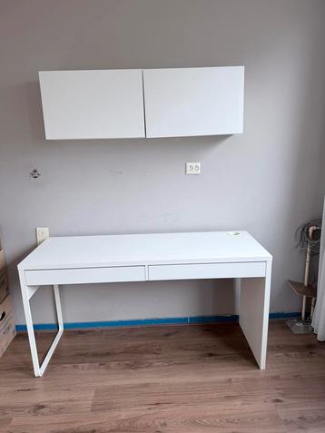 Witte bureau- en wandkast set – strak en modern beschikbaar voor biedingen