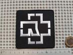 Rammstein  zeer mooie logo  patch 16, Verzenden, Nieuw, Kleding