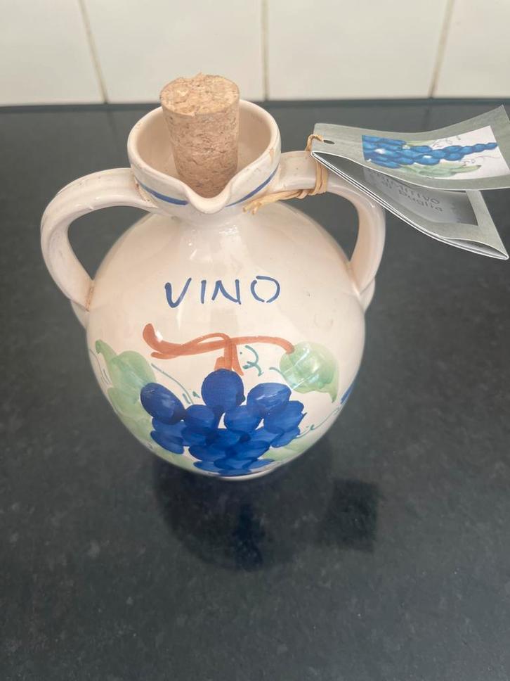 Italiaans Wijnkruikje - Decoratief, Huis en Inrichting, Keuken | Keukenbenodigdheden, Nieuw, Ophalen of Verzenden