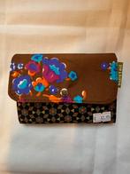 Vintage Stoffen Portemonnee, Sieraden, Tassen en Uiterlijk, Portemonnees, Ophalen, Zo goed als nieuw, Bruin, Overige merken