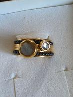 Goudkleurige IXXXI ring mt 17,5. H10, Sieraden, Tassen en Uiterlijk, Ringen, Zwart, Ophalen of Verzenden, Zo goed als nieuw, 17 tot 18