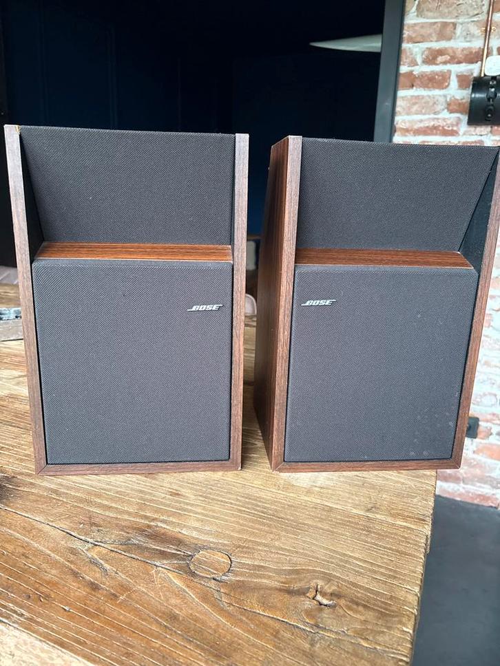 Bose 205 luidsprekers - Vintage speakers, Audio, Tv en Foto, Luidsprekers, Gebruikt, Front, Rear of Stereo speakers, Minder dan 60 watt