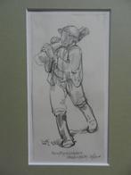 Tekening Sjouwerman tapijt(?) Willem vd Berg1966 (1886-1970), Antiek en Kunst, Ophalen of Verzenden