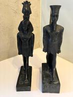 Twee Egyptische beeldjes, Verzamelen, Beelden en Beeldjes, Ophalen of Verzenden, Zo goed als nieuw, Overige typen