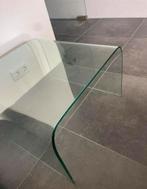 Glazen tafel, Huis en Inrichting, Minder dan 55 cm, Rond, Ophalen, 45 tot 60 cm