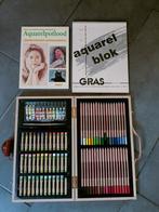 Aquarel tekenkoffer, -boek en -blok, Hobby en Vrije tijd, Ophalen, Zo goed als nieuw