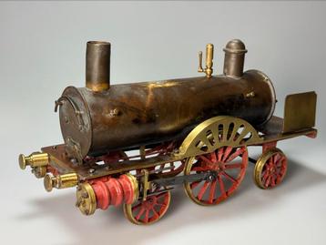 Zeldzame stoomtrein stoommachine Schoenner? Stevens Model? beschikbaar voor biedingen