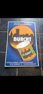 Oude Burcht Blikgroenten Reclame Karton, Antiek en Kunst, Ophalen, Overige thema's