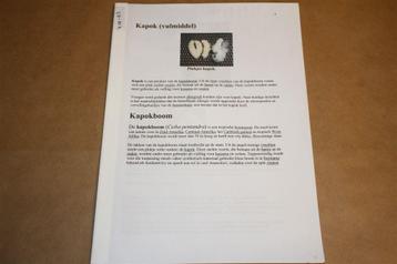 Reader over Kapok [vulmiddel]. beschikbaar voor biedingen