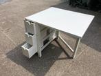 Norden ikea klaptafel wit lades, Huis en Inrichting, Tafels | Eettafels, Ophalen, Zo goed als nieuw, Rechthoekig, 50 tot 100 cm