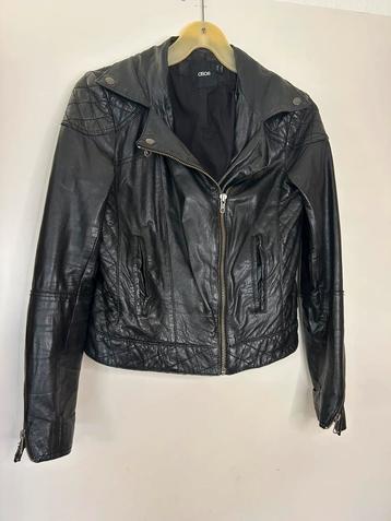 Echt leren dames jasje merk Asos maat 38 beschikbaar voor biedingen