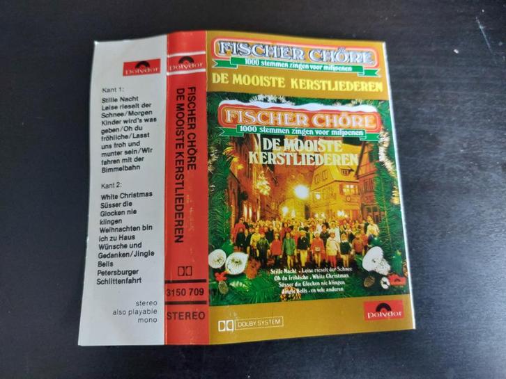 FISCHER CHÖRE - DE MOOISTE KERSTLIEDEREN (CASSETTEBANDJE), Cd's en Dvd's, Cassettebandjes, Zo goed als nieuw, Origineel, Overige genres