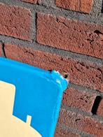 Oud emaille reclame bord Langcat Bussum van BENEGAS🔥, Reclamebord, Gebruikt, ., Ophalen of Verzenden