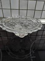 Glazen taartbord met boerderijdieren motief, Glas of Glazen, Ophalen of Verzenden, Overige stijlen, Glas