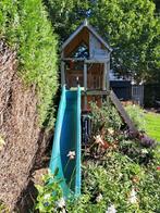 Houten speeltoestel met glijbaan, Kinderen en Baby's, Speelgoed | Buiten | Speeltoestellen, Ophalen, Gebruikt, Glijbaan