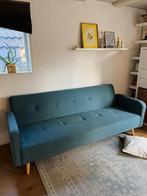 Eenpersoons slaapbank – sorbetblauw (MADE), Huis en Inrichting, Banken | Bankstellen, Ophalen, Stof, Gebruikt, Modern, Handmade