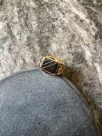 Prachtige 14k gouden zegelring, 19 tot 20, Nieuw, Ophalen of Verzenden, Dame of Heer