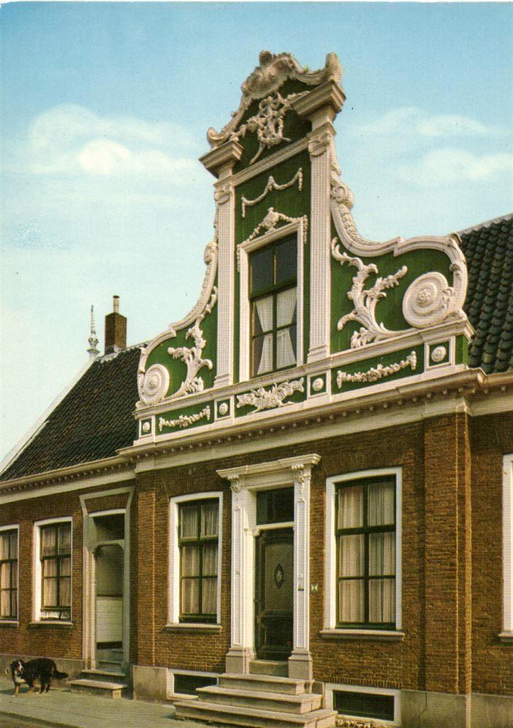 Krommenie, Zaanse Gevel N. Hoofdstraat - Berner senner - 198, Verzamelen, Ansichtkaarten | Nederland, Gelopen, Noord-Brabant, Voor 1920