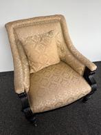 Mooie stevige Vintage fauteuil, Huis en Inrichting, Fauteuils, Ophalen, Hout, Gebruikt, 75 tot 100 cm
