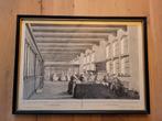 Mooi ingelijste Amsterdams Spinhuys prent, Antiek en Kunst, Kunst | Tekeningen en Foto's, Ophalen of Verzenden