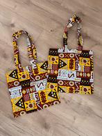 Twee tassen uit gambia / senegal, Ophalen of Verzenden, Zo goed als nieuw, Geel, Shopper