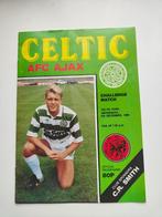 Celtic - AJAX 6-12-1989 Origineel Programma, Verzenden, Ajax