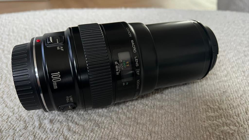 Canon EF100 f/2.8 MACRO scherp en oerdegelijk, Audio, Tv en Foto, Fotografie | Lenzen en Objectieven, Ophalen of Verzenden, Zo goed als nieuw
