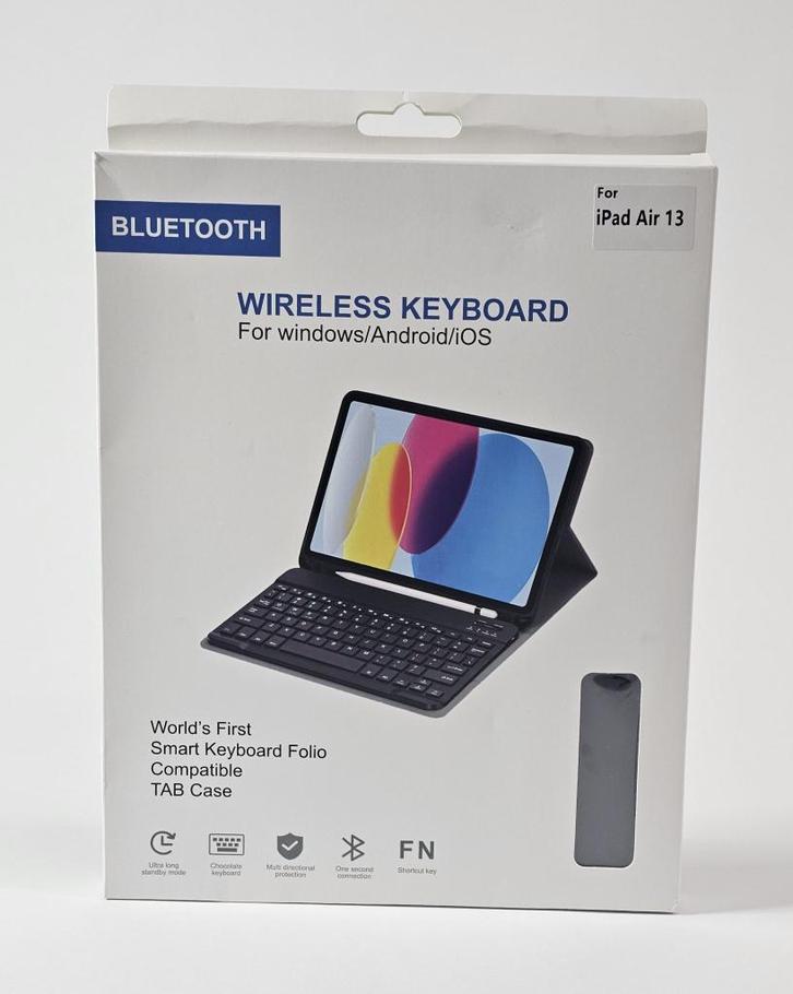 KeyboardCase - iPad Pro 12.9 & Air 13" (2024) | Retourdeal, Computers en Software, Tablet-hoezen, Nieuw, Bescherming voor- en achterkant