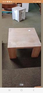 Mooi houten salontafel, 50 tot 100 cm, Minder dan 50 cm, Ophalen, Vierkant