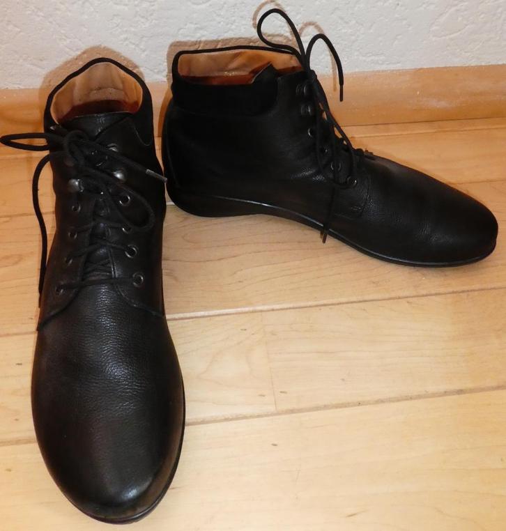 Ganter enkellaarzen 41 F = smalle voet zwart leer suède rand, Kleding | Dames, Schoenen, Zo goed als nieuw, Lage of Enkellaarzen