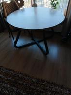 Eettafel voor 4 personen, Huis en Inrichting, Tafels | Eettafels, Zware eettafel 130 rond zelf ophalen, Ophalen of Verzenden, Zo goed als nieuw