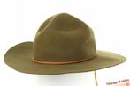 Vintage Scouting / Ranger hoed khaki groen vilt 57, Hoed, Ramasit (?), Ophalen of Verzenden, 57 cm (M, 7⅛ inch) of minder